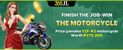 Grand Jackpot Motorcycle Race promotion banner